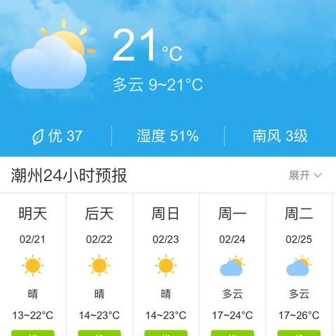 潮州天气预报15天（潮州天气预报15天最新消息查询）